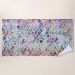 Zomer Zeemeermin Glitter Schalen #13 (Faux Glitter Strandlaken