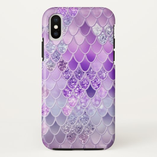 Zomer Zeemeermin Glitter Schalen #14 (Faux Glitter Case-Mate iPhone Case (Achterkant)