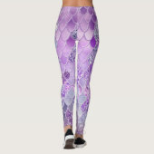 Zomer Zeemeermin Glitter Schalen #14 (Faux Glitter Leggings (Achterkant)