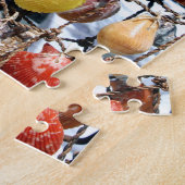 Zomer-zeeschelpen Cyprus souvenir Legpuzzel (Zijkant)