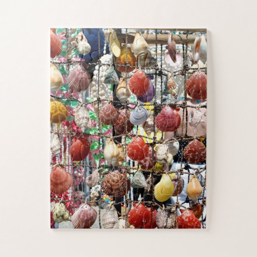 Zomer-zeeschelpen Cyprus souvenir Legpuzzel (Verticaal)
