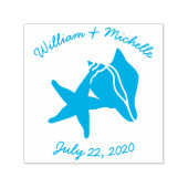 Zomer zeeschelpen Zelfinkt Accent Stamp Zelfinktende Stempel (Design)