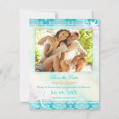 Zomer Zeester Trouwfoto Save the Date (Voorkant)