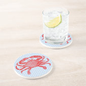 Zomer Zeevruchten Krab Picknick Onderzetters (Zijkant)