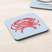 Zomer Zeevruchten Krab Picknick Onderzetters (Linkerzijde)