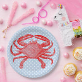 Zomer Zeevruchten Krab Picnic Papieren Bordje (Feest)