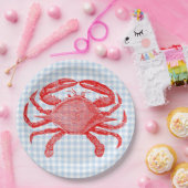 Zomer Zeevruchten Krab Picnic Papieren Bordje (Feest)