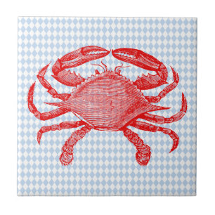 Zomer Zeevruchten Krab Picnic Tegeltje