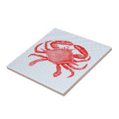 Zomer Zeevruchten Krab Picnic Tegeltje (Zijkant)