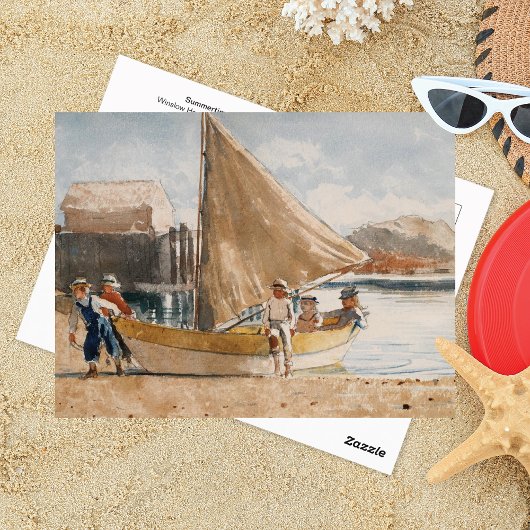 Zomer Zeilboten Winslow Homer Briefkaart
