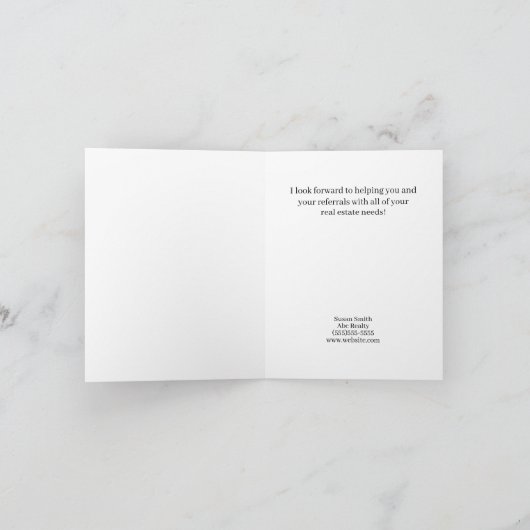 Zomer Zoete Tijd om een Huis Marketing te Verkopen Kaart (Binnen)