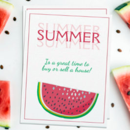 Zomer Zoete Tijd om een Huis Marketing te Verkopen Kaart