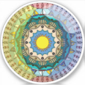 Zomer Zon Contour Sticker (Voorkant)