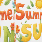 Zomer zon illustratie behang (Zoom)