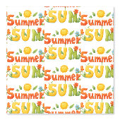 Zomer zon illustratie behang (Voorkant)
