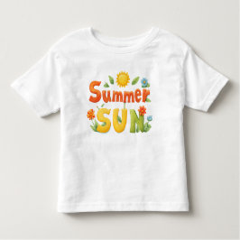 Zomer zon illustratie kinder shirts
