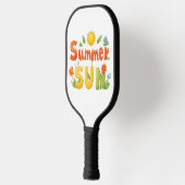 Zomer zon illustratie pickleball paddle (Links)