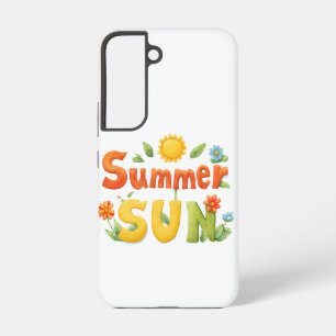 Zomer zon illustratie samsung galaxy hoesje