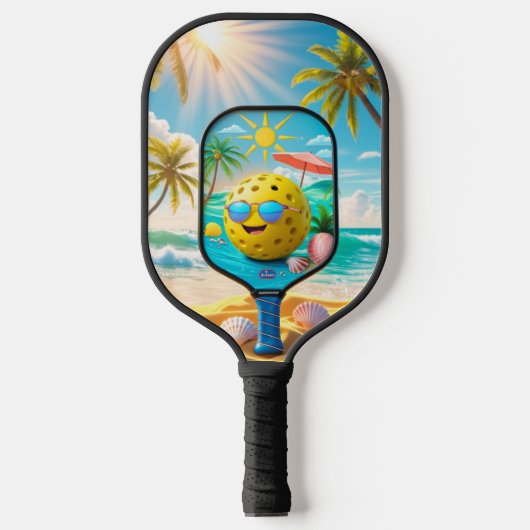 Zomer Zon Pickleball – Bright & Beachy Paddle Des (Voorkant)