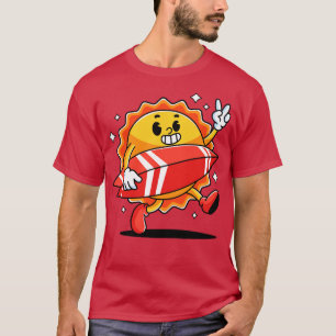 Zomer zon surfen T-shirt