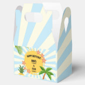 Zomer Zon Thema Dubbele Verjaardag Viering Bedankdoosjes (Geopend)