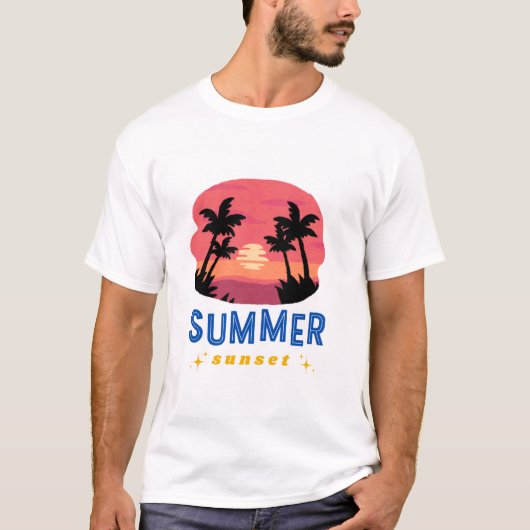 Zomer Zon Vibes T-shirt (Voorkant)