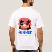 Zomer Zon Vibes T-shirt (Achterkant)