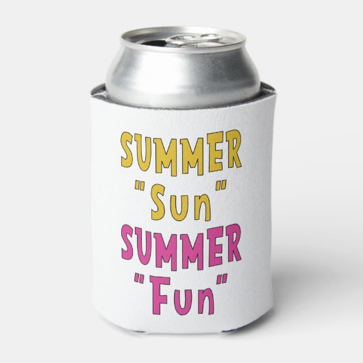 Zomer Zon Zomer Leuk Blikjeskoeler (Blikje Voorkant)