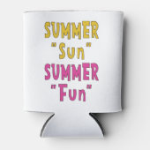 Zomer Zon Zomer Leuk Blikjeskoeler (Voorkant)