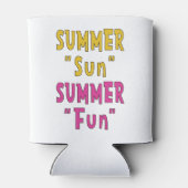 Zomer Zon Zomer Leuk Blikjeskoeler (Achterkant)