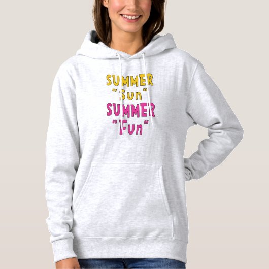 Zomer Zon Zomer Leuk Hoodie (Voorkant)