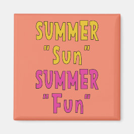 Zomer Zon Zomer Leuk Magneet