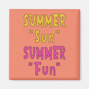 Zomer Zon Zomer Leuk Magneet