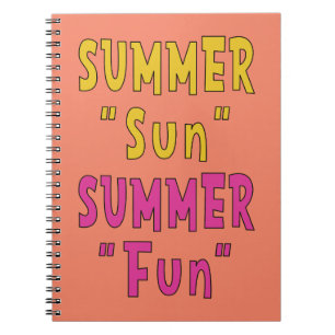 Zomer Zon Zomer Leuk Notitieboek
