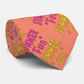 Zomer Zon Zomer Leuk Stropdas (Opgerold)