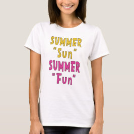 Zomer Zon Zomer Leuk T-shirt