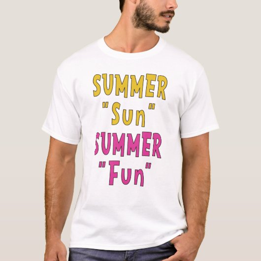 Zomer Zon Zomer Leuk T-shirt (Voorkant)