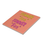 Zomer Zon Zomer Leuk Tegeltje (Zijkant)