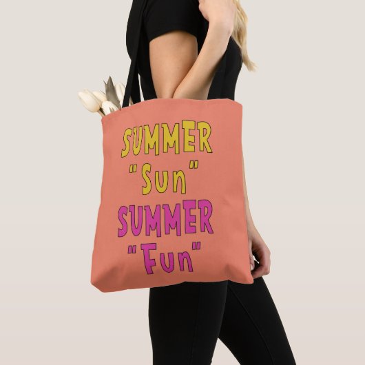 Zomer Zon Zomer Leuke Canvas tas (Dichtbij)