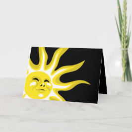 Zomer Zon, Zonnezonnige Zonnegroet Kaart