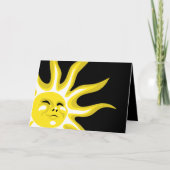 Zomer Zon, Zonnezonnige Zonnegroet Kaart (Voorkant)