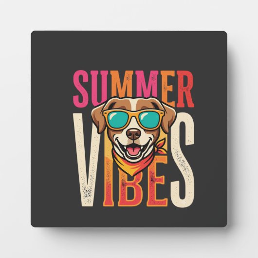 Zomer Zonbril Voor Honden Fotoplaat (Voorkant)