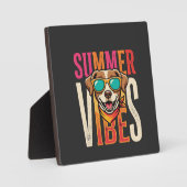 Zomer Zonbril Voor Honden Fotoplaat (Voorkant)