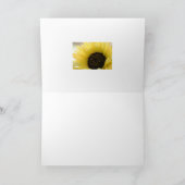 Zomer Zonnebloem Biologische Kaart zonder Tekst (Binnen)