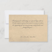  Zomer Zonnebloem Bloemen Bruiloft Bedankkaart (Achterkant)