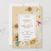  Zomer Zonnebloem Bloemen Bruiloft Kaart (Voorkant)