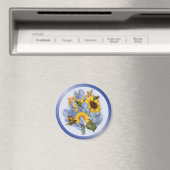 Zomer Zonnebloem Boeket Magneet (Insitu (Vaatwasser))