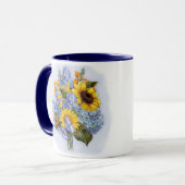 Zomer Zonnebloem Boeket Mok (Voorkant links)