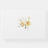 Zomer Zonnebloem bruiloft Gastenboek (Achterkant)