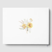Zomer Zonnebloem bruiloft Gastenboek (Achterkant)